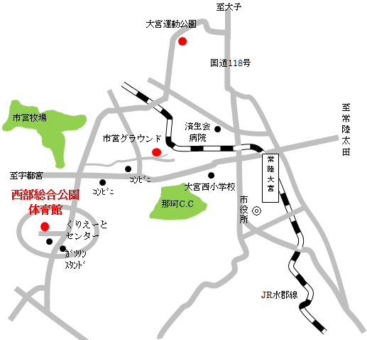 西部総合公園　：　地図