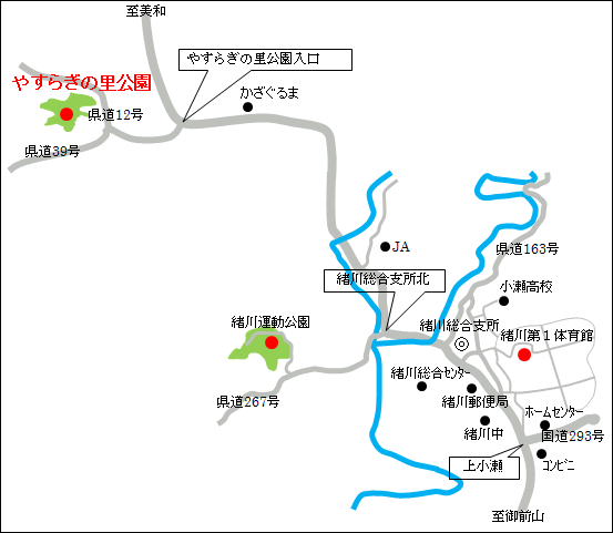 やすらぎの里公園　：　地図