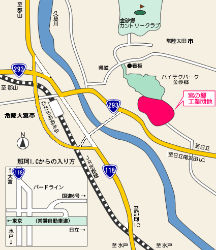 宮の郷工業団地マップ