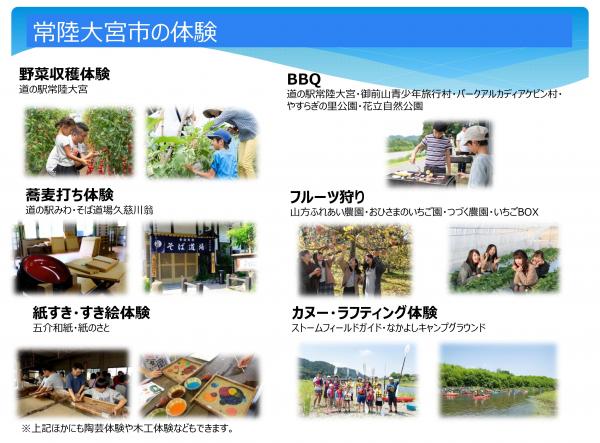市でできる体験