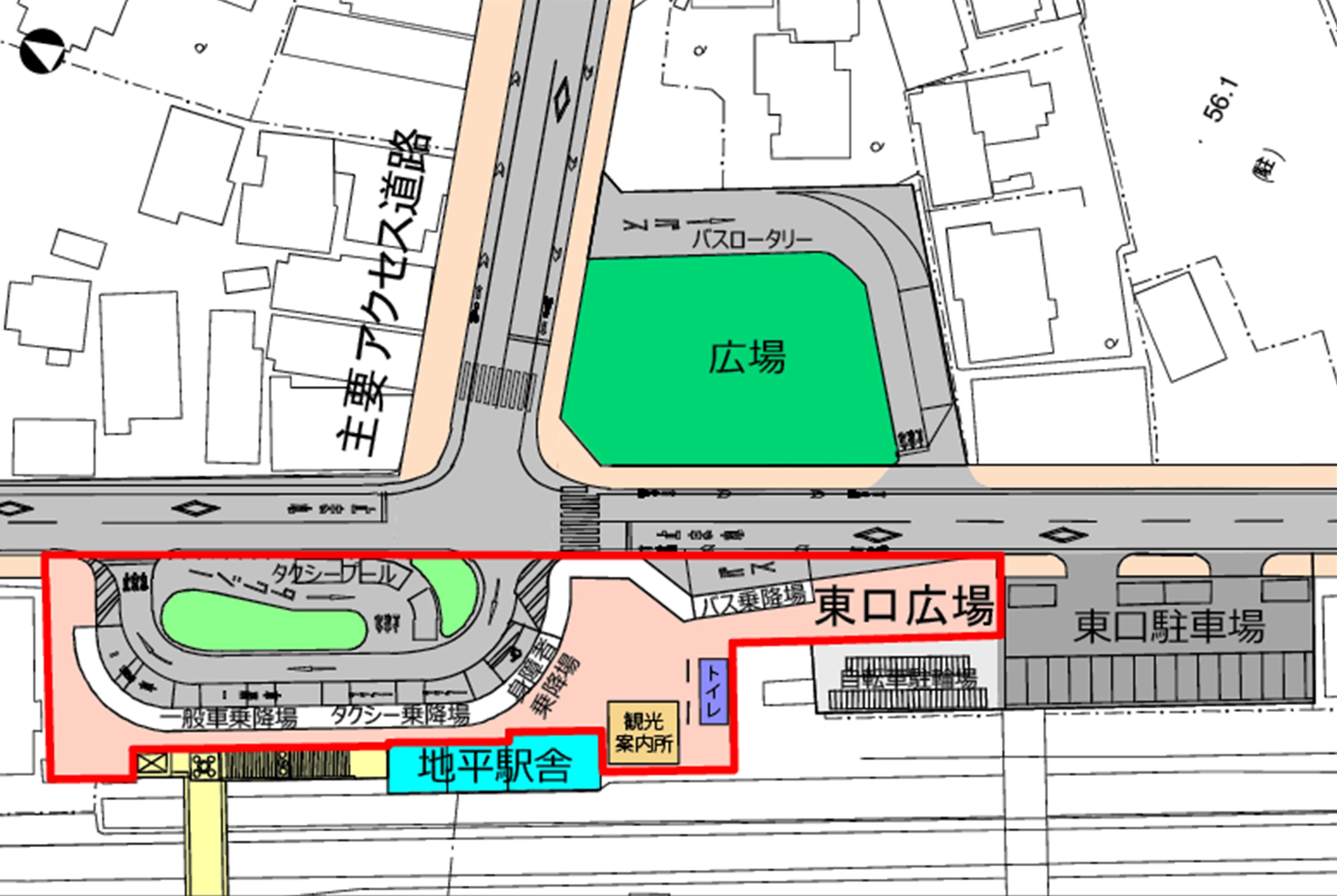 東口駅前広場整備イメージ