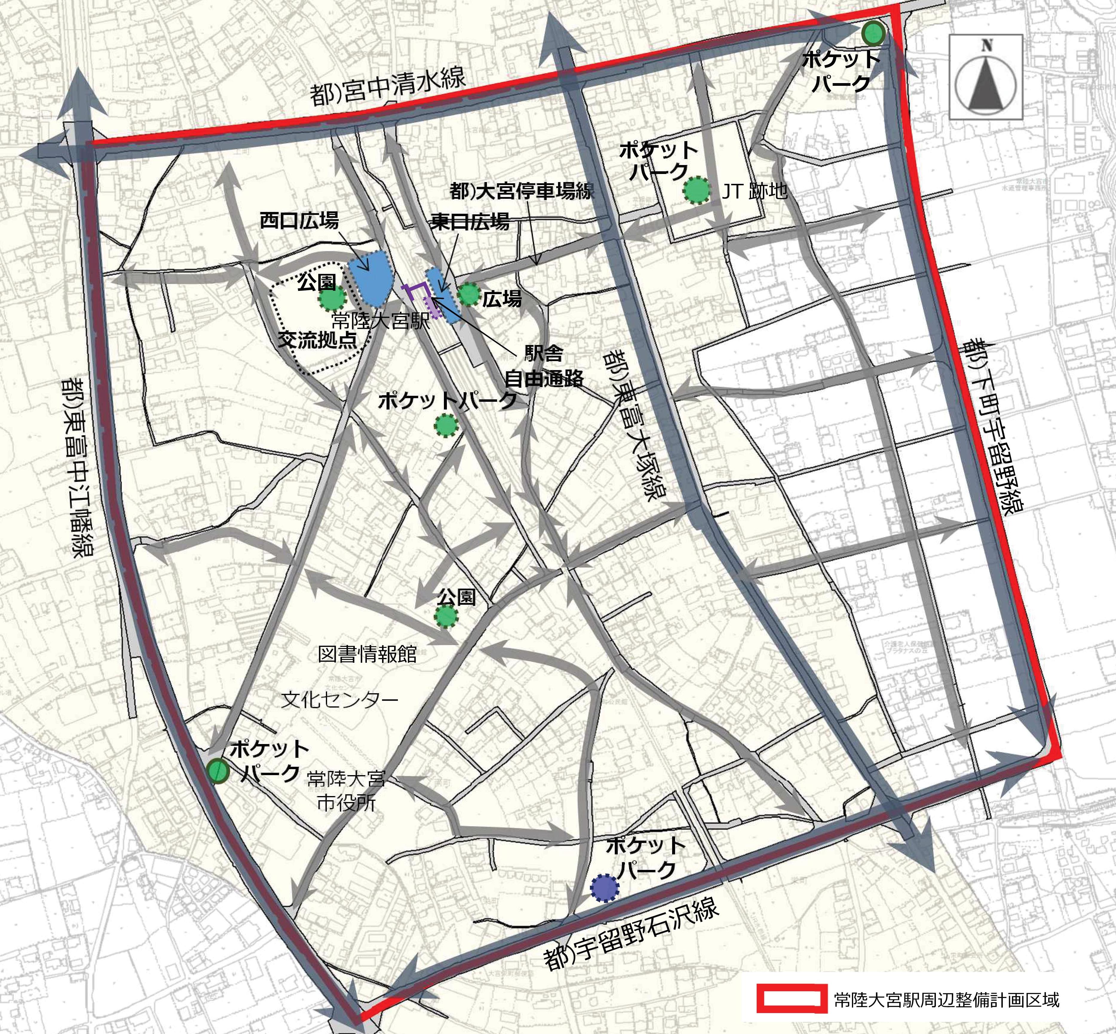 公園・ポケットパーク整備計画図