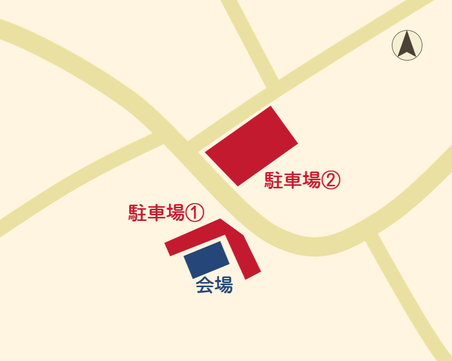 子育て世代にやさしいカフェ駐車場案内図
