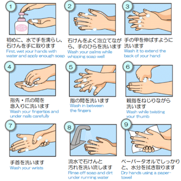手の洗い方