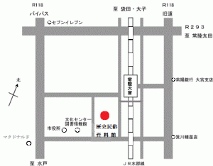 歴史民俗資料館　位置図