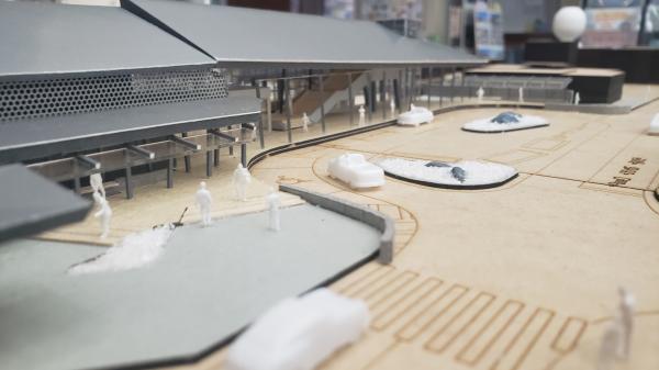 新駅舎イメージパース（東口アイレベル）