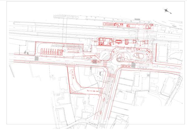 【計画平面図】東口駅前広場