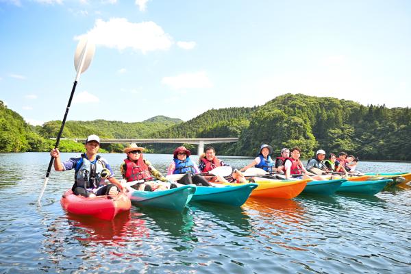 御前山ダムカヌー写真