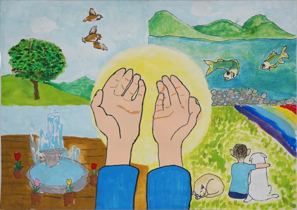 大賀小3年　石川さん　絵画