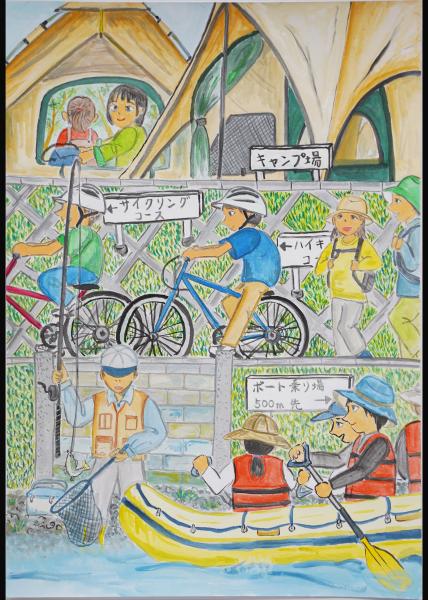 山方中1年大津さん　絵画