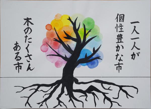 大宮中3年　河治さん　絵画