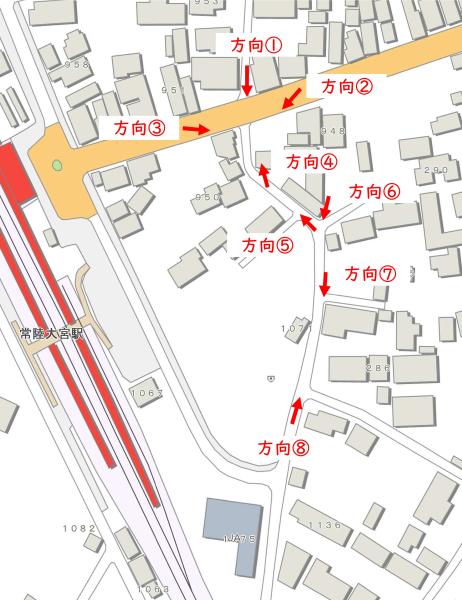 【方向図】市道10195号線