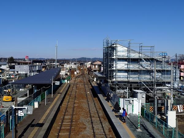 【R7.1.9時点】駅舎工事1