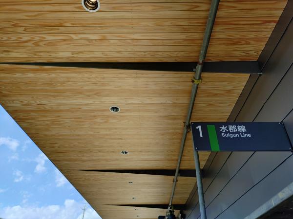 【R7.1.29時点】東側駅舎木天井