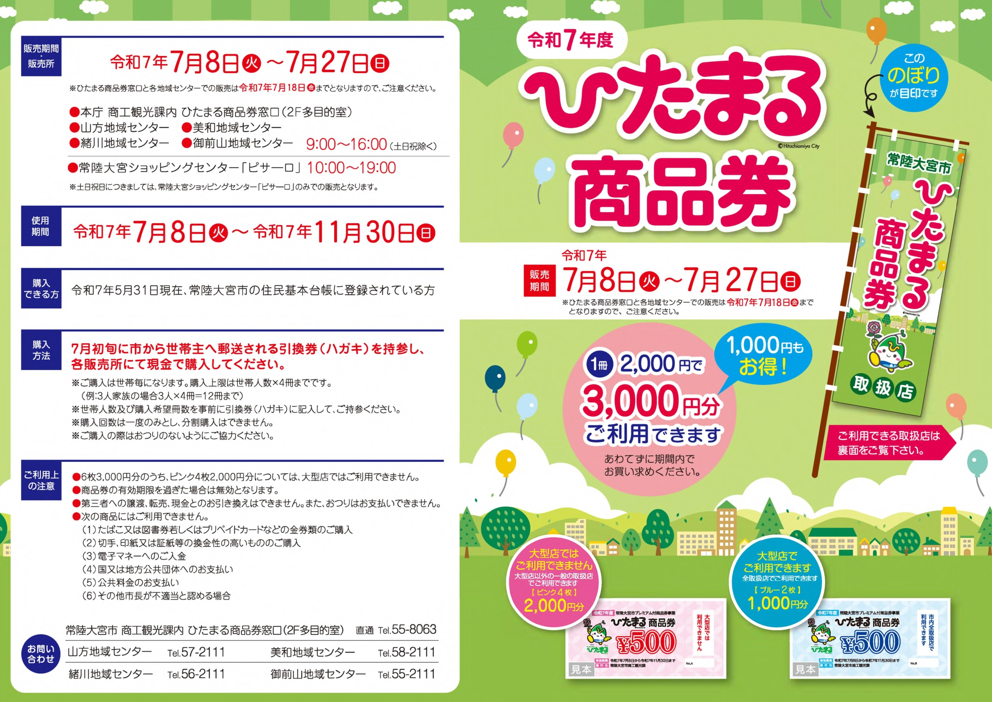 R7商品券チラシ表面