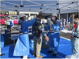 R7原子力災害広域避難訓練（避難退域時検査_住民指定箇所検査）