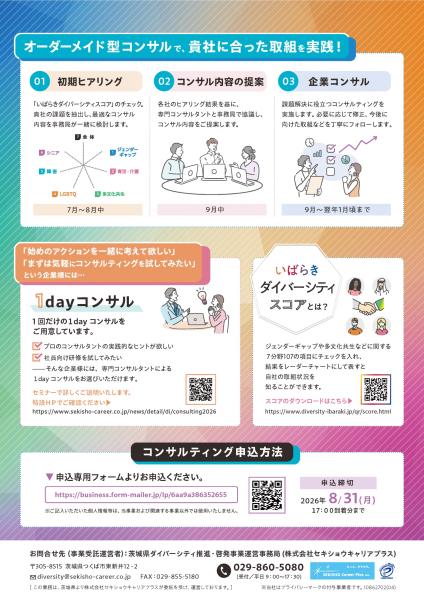R8ダイバーシティコンサルティング企業募集チラシ2