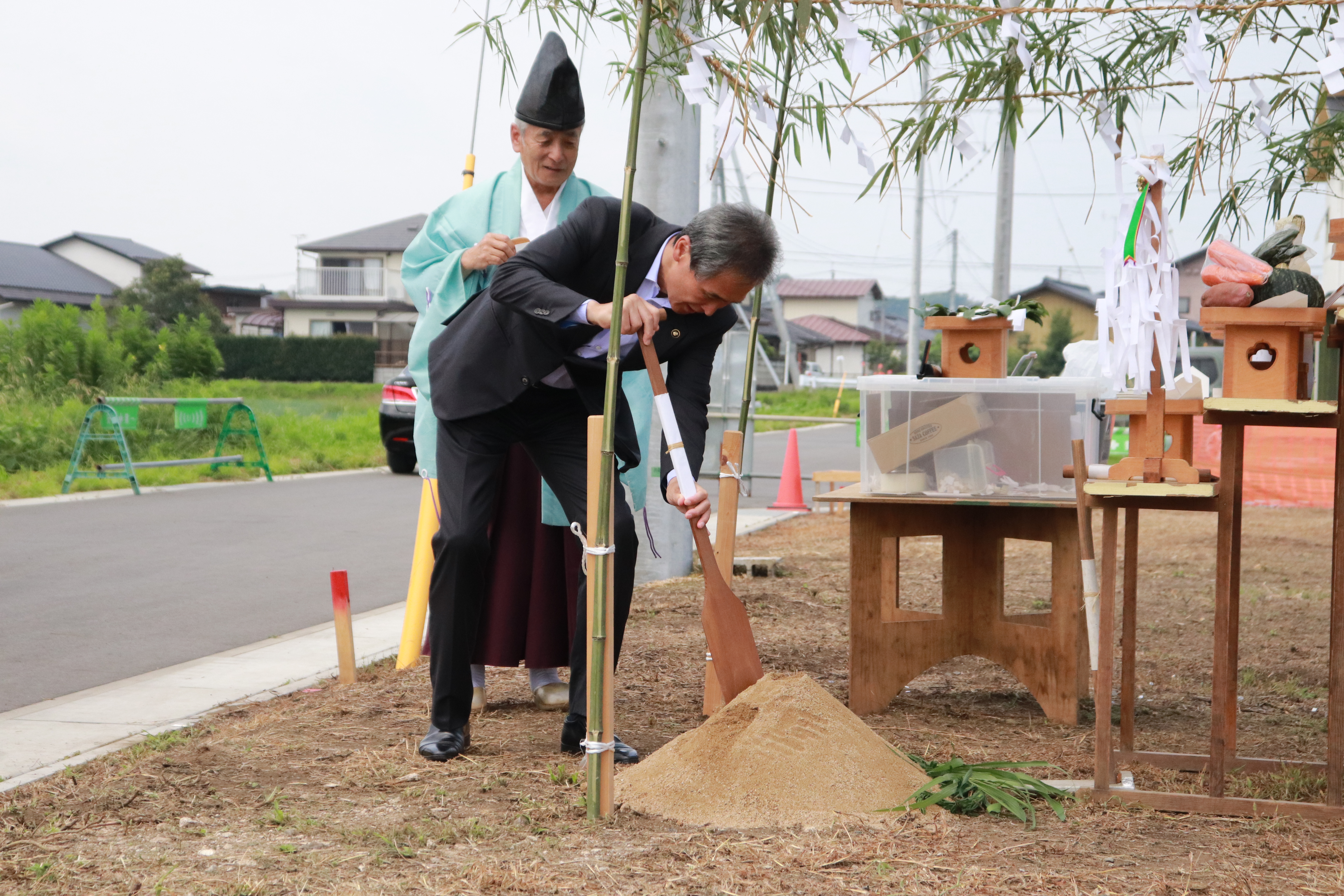 地鎮祭の市長